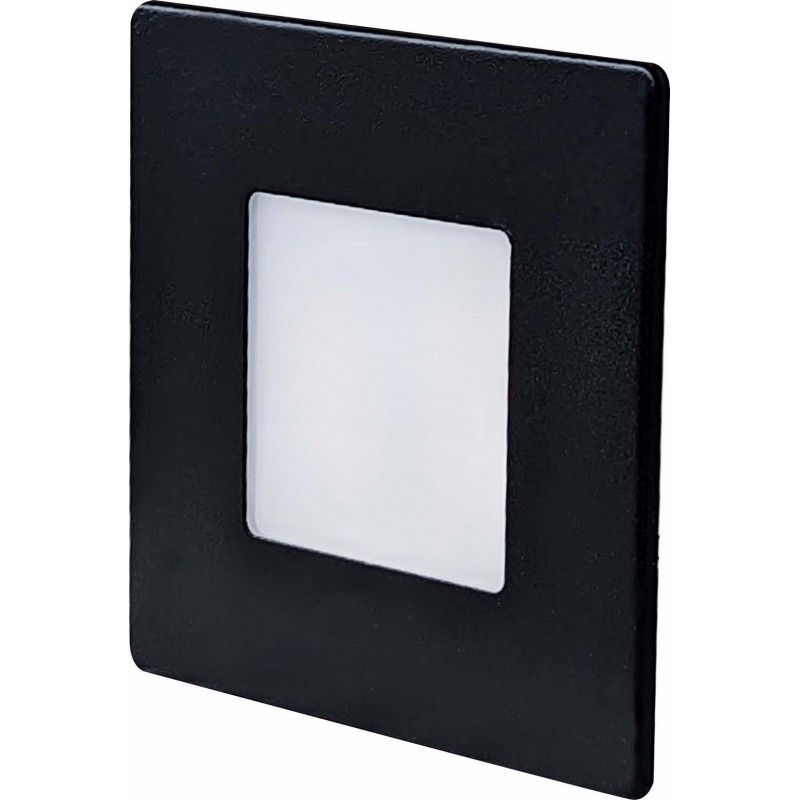 Greenlux DECENTLY IP54 Black 1,7W CCT 100/160lm - Múrové vstavané LED svietidlo GXLL453