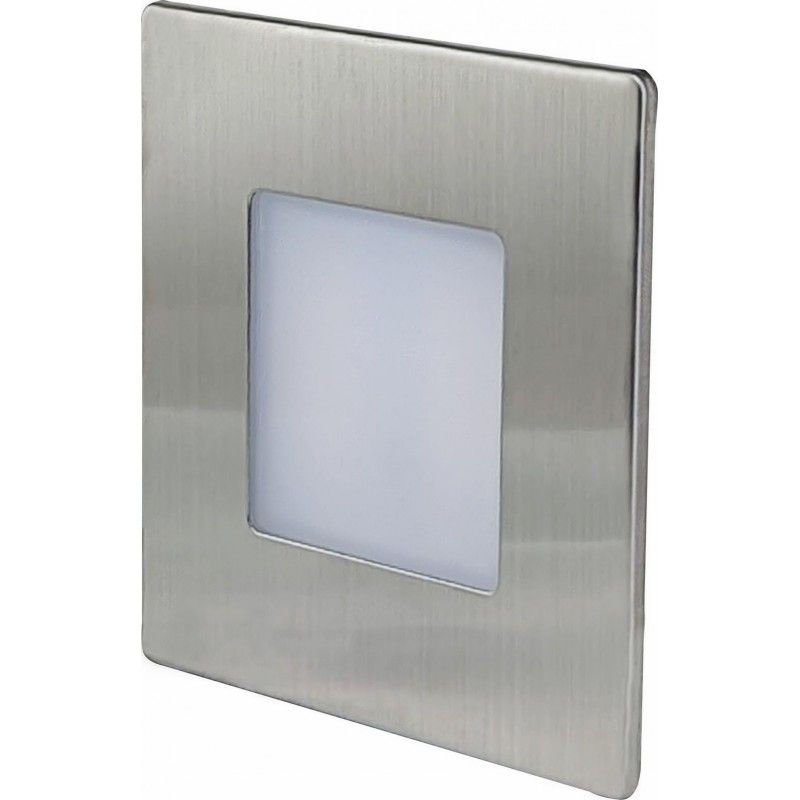 Greenlux DECENTLY IP54 Nickel 1,7W CCT 100/160lm - Múrové vstavané LED svietidlo GXLL454