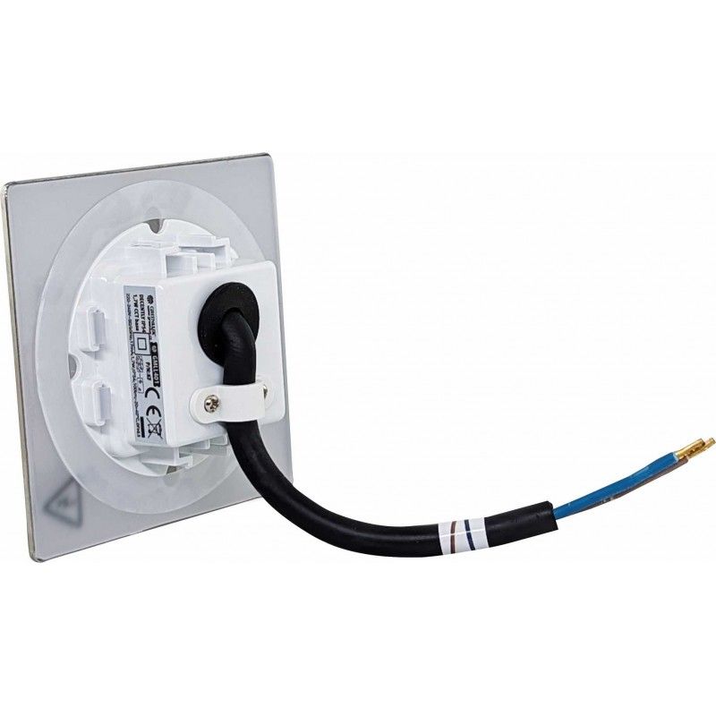 Greenlux DECENTLY IP54 Nickel 1,7W CCT 100/160lm - Múrové vstavané LED svietidlo GXLL454