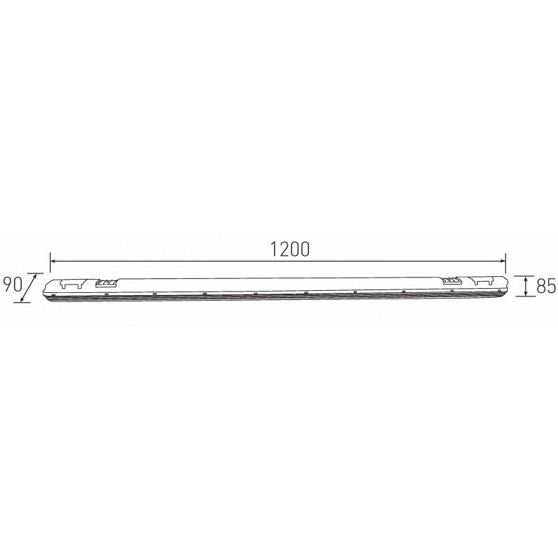 Greenlux DUST LED Premium 40W NW 5250/6200lm - Svietidlo prachotesné LED s PCB LED modulom GXWP351