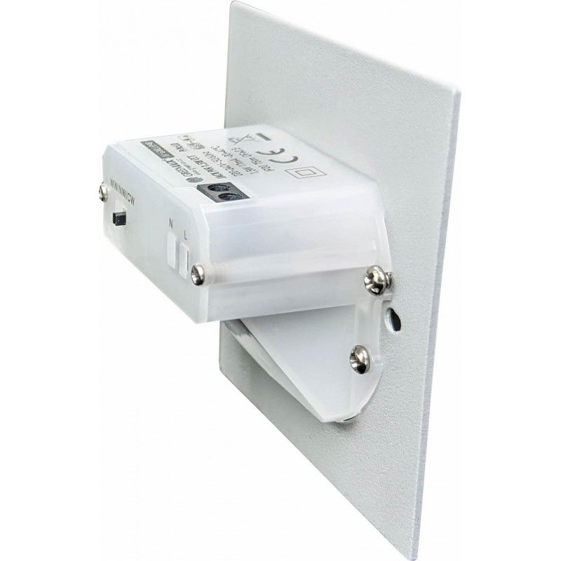 Greenlux JACK PIR Pearl grey 1,5W CCT 75/120lm - Múrové vstavané LED svietidlo s PIR pohybovým senzorom GXLL094