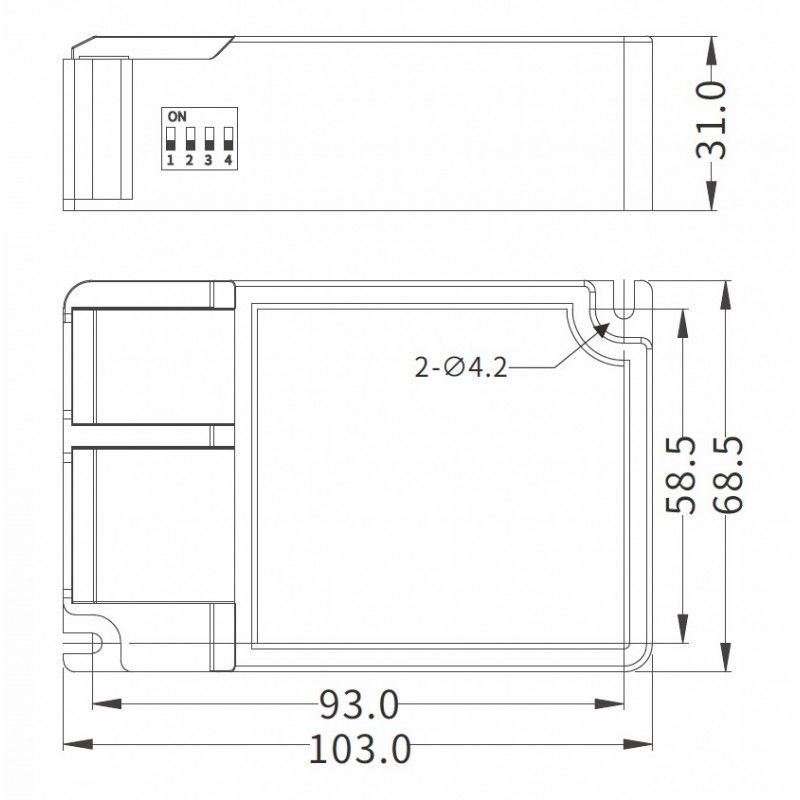 Greenlux DRIVER DALI 42W 1100mA ADJ - LED driver DALI GXOS335