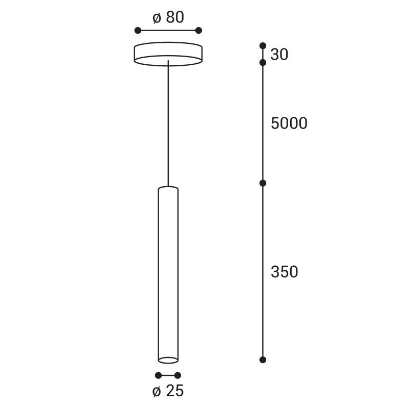 LED2 MIKY SLIM 55 Z, B 3W DALI/PUSH DIM 3000K 3490933D