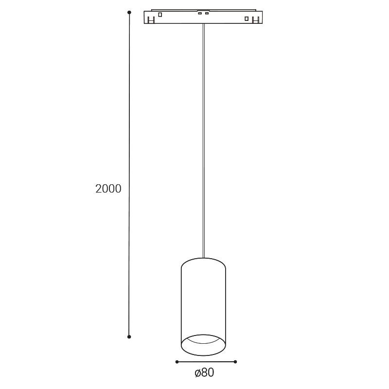 LED2 MAG LUKY Z, B DALI DIM 20W 4000K 6251443D