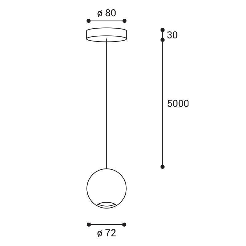 LED2 OCCO Z, B 5W 3000K 3490733